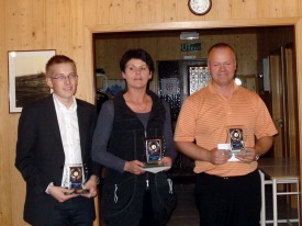 Sigurvegarar  mtar GKS. 2009. Arnar Freyr rastarson, Ingvar Hreinsson og rey Gujnsdttir.