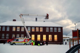 Myndirnar eru sendar af sklanum